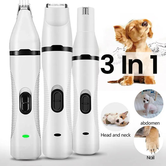 Cordless pet clipper 3 IN 1 - Pet Grooming Trimmer