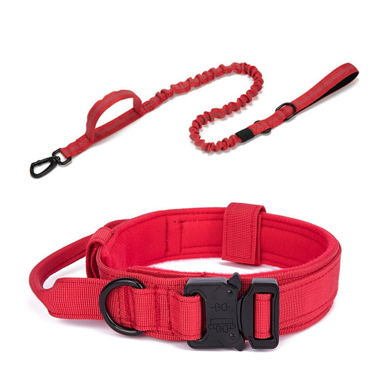 Durable Tactical Dog Collar & Lead Set