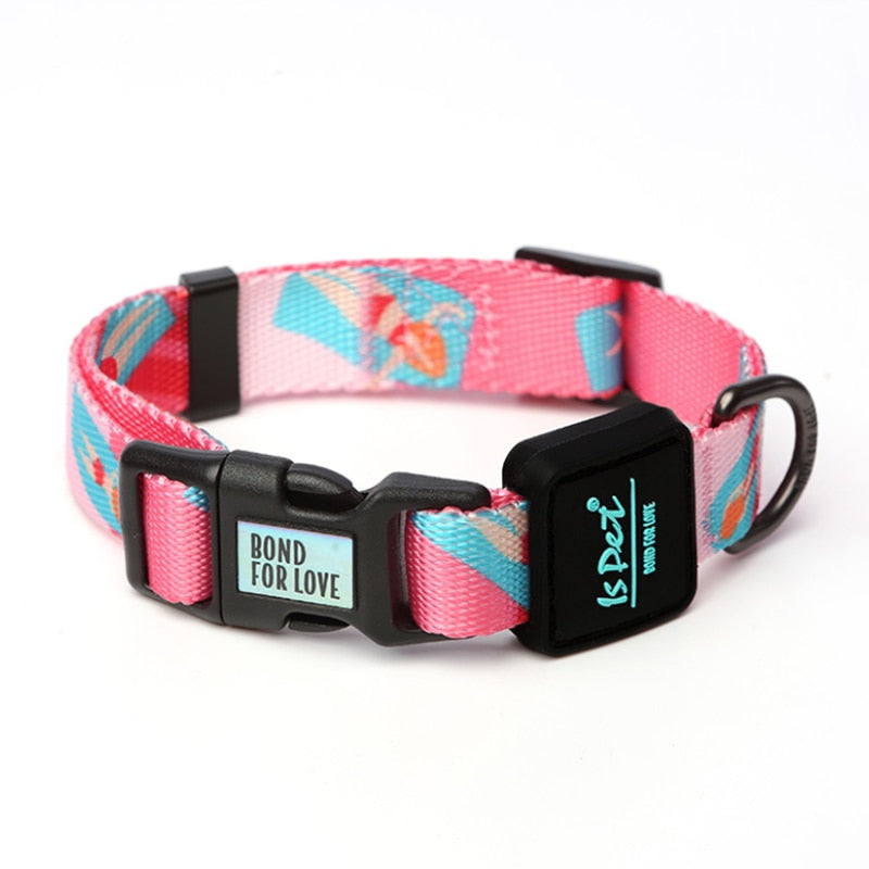 Adjustable nylon dog collar