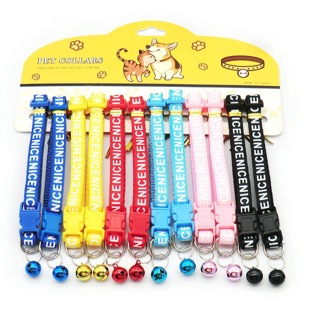 12PCS Cat Collars With Bells