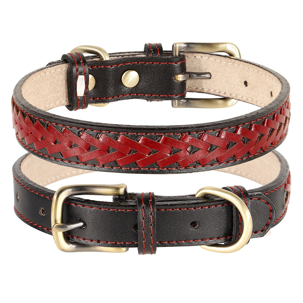 Leather dog collar