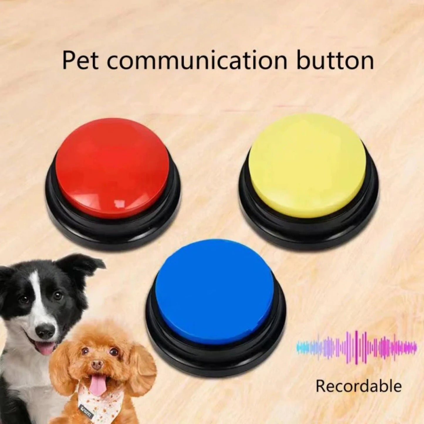 Dog Communication Buttons Voice Recording Button for Pet Training