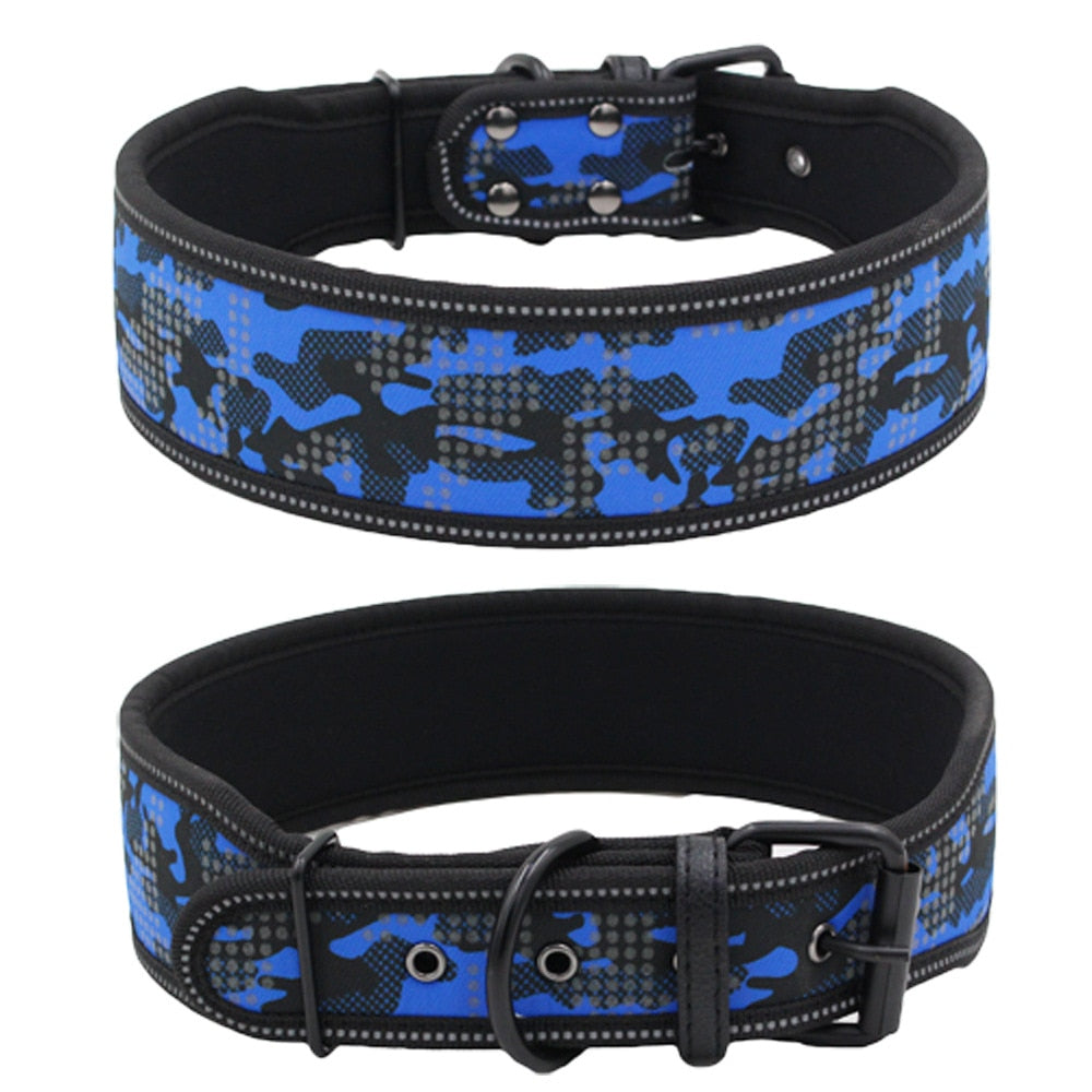 Reflective adjustable collar for medium/large dogs