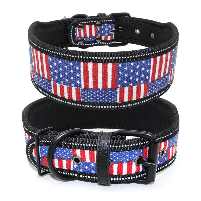 Reflective adjustable collar for medium/large dogs