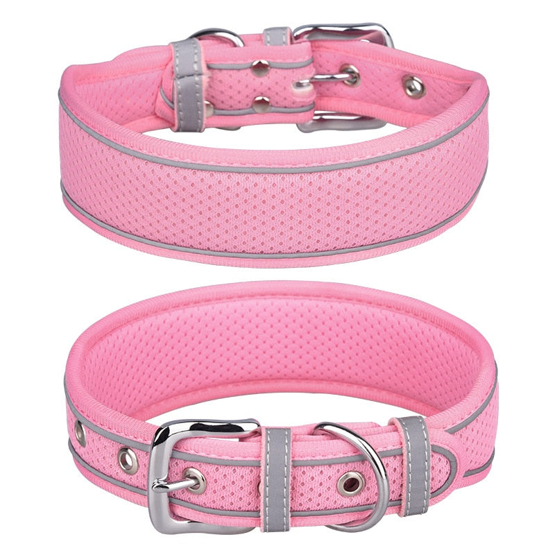 Reflective adjustable collar for medium/large dogs