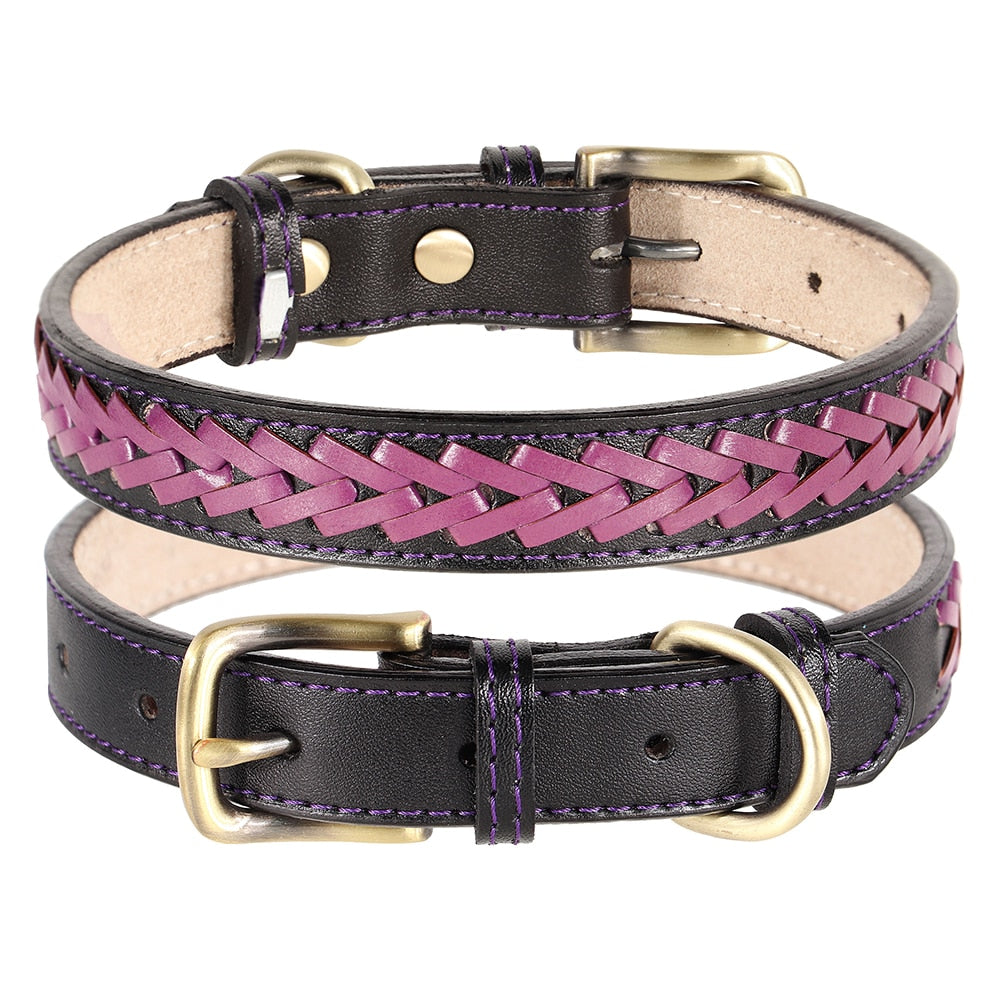 Leather dog collar