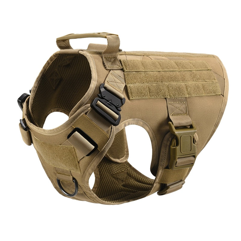 K9 Tactical Military Vest Tactical Training Dog Harness and Leash Set For All Breeds Dogs