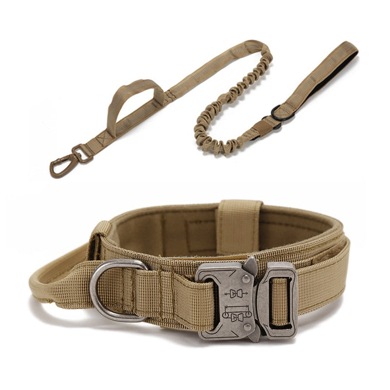 Durable Tactical Dog Collar & Lead Set