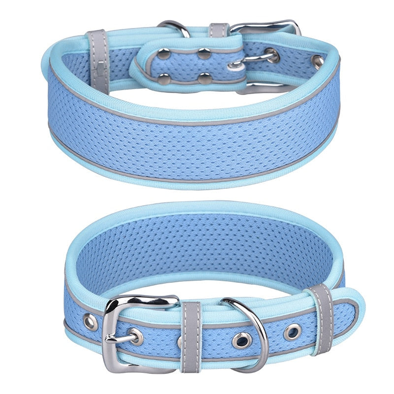 Reflective adjustable collar for medium/large dogs