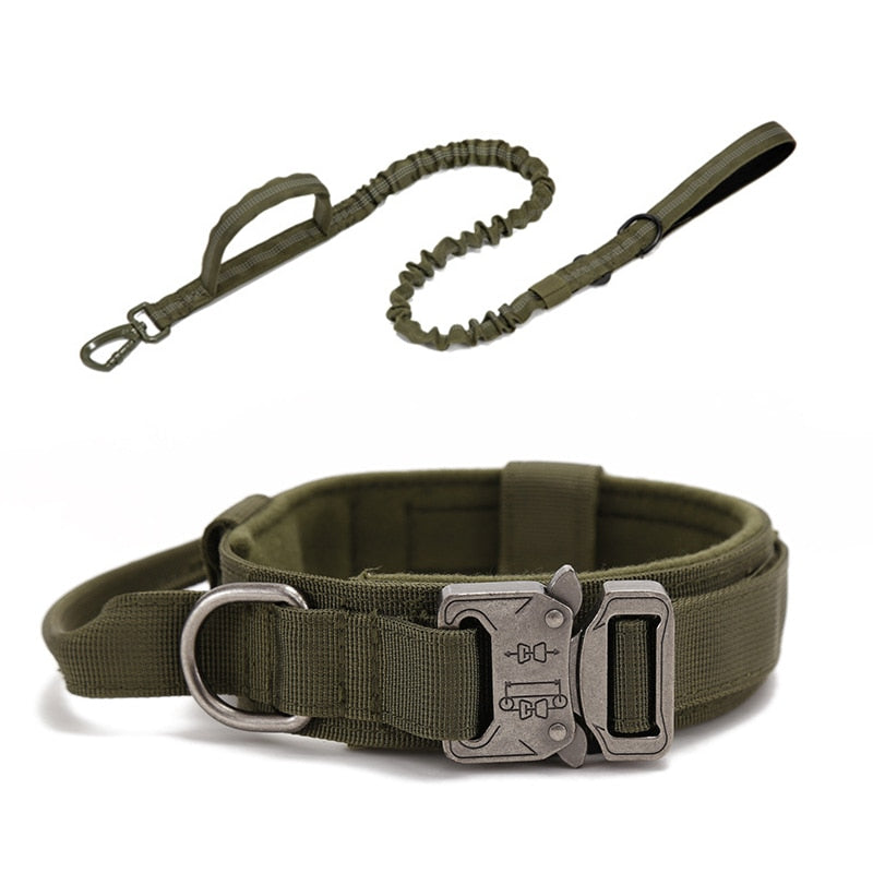 Durable Tactical Dog Collar & Lead Set