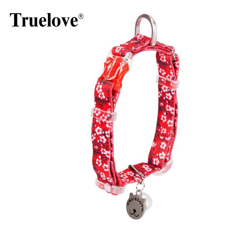 Truelove pet floral collar with bell