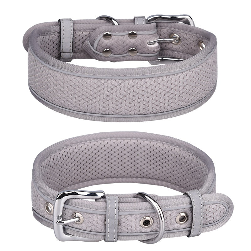 Reflective adjustable collar for medium/large dogs