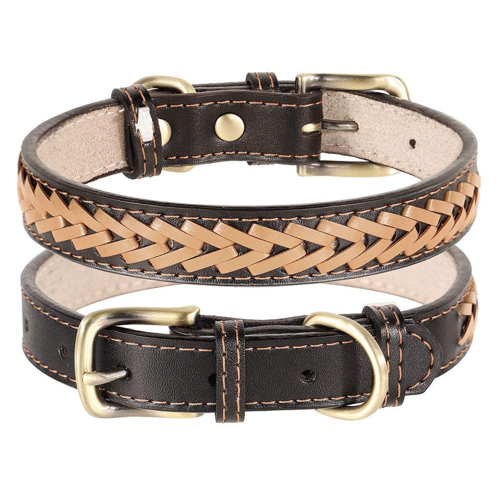 Leather dog collar