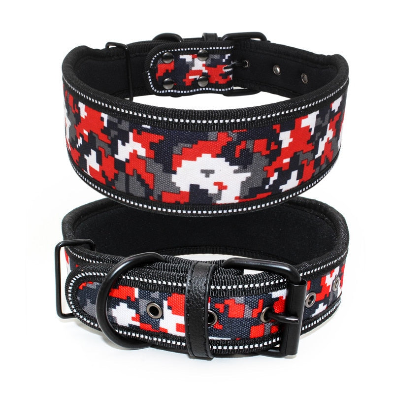 Reflective adjustable collar for medium/large dogs