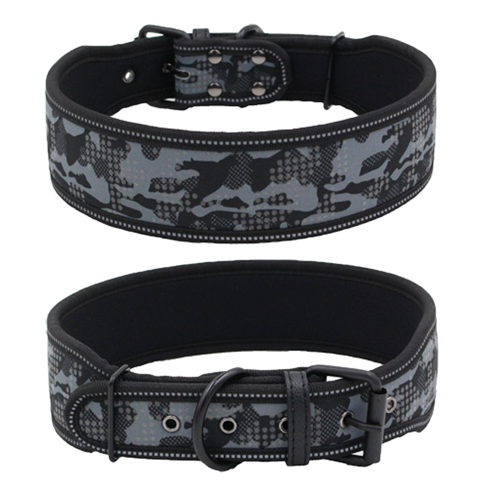 Reflective adjustable collar for medium/large dogs