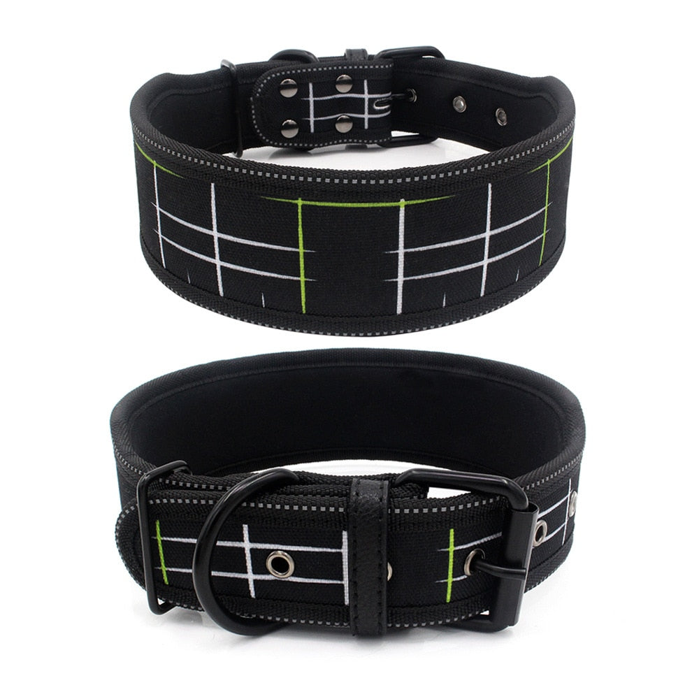 Reflective adjustable collar for medium/large dogs