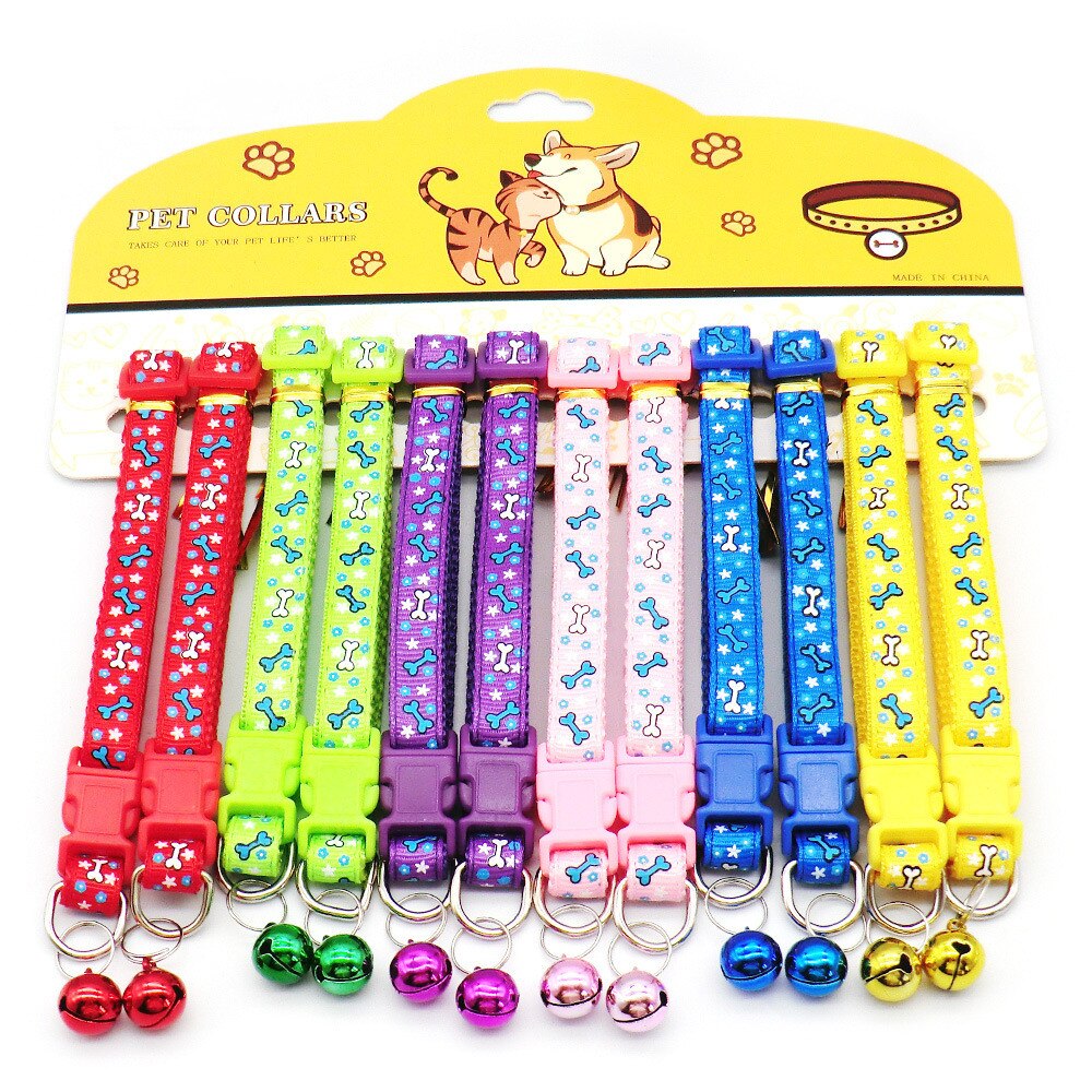 12PCS Cat Collars With Bells