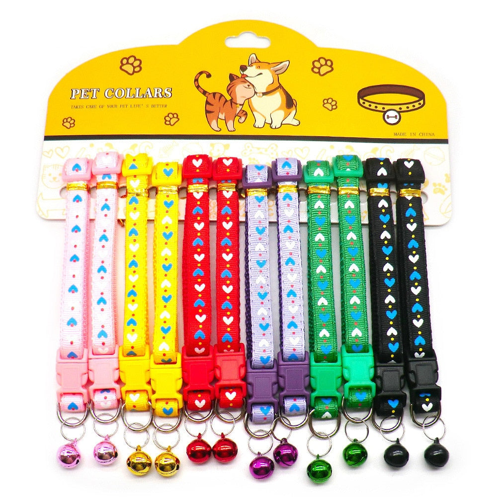 12PCS Cat Collars With Bells