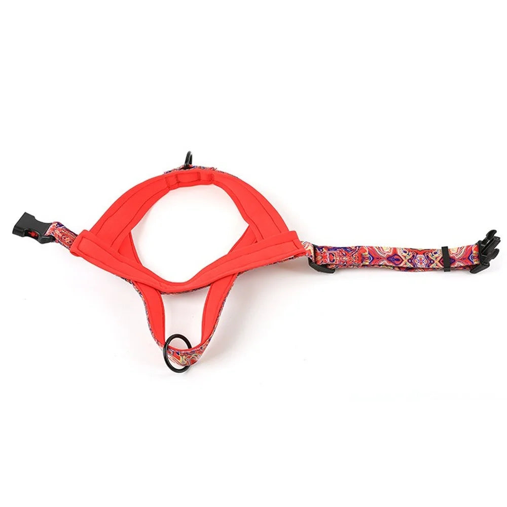 Pet  Adjustable Harness Nylon Bright Pattern Breathable