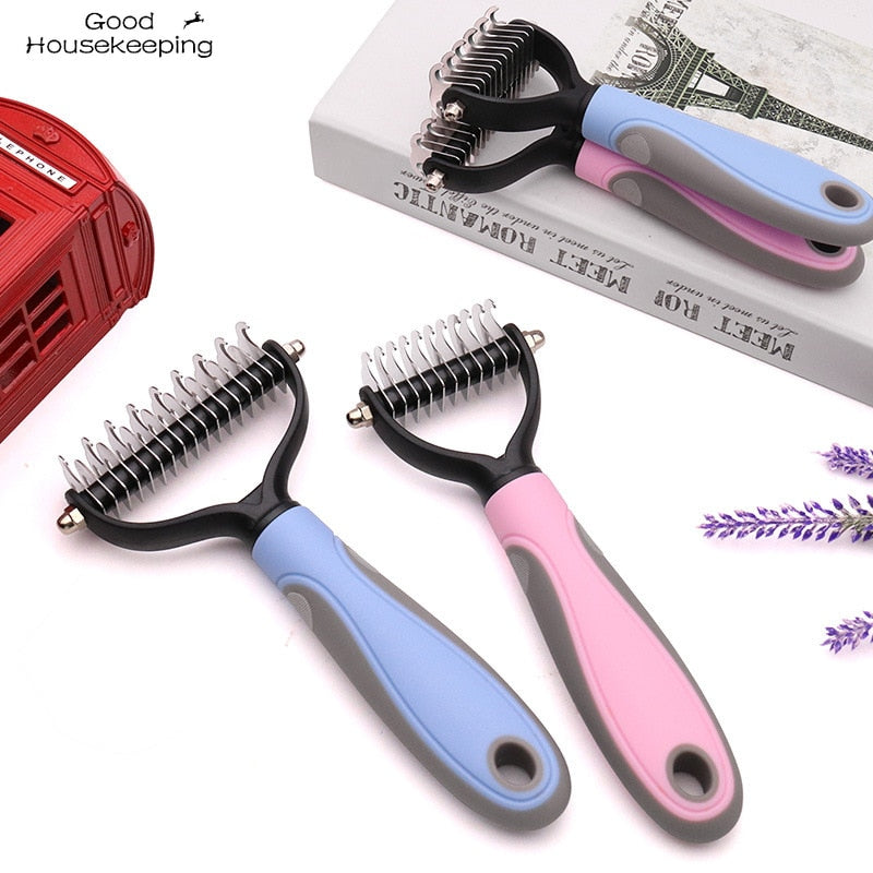 Pets fur knot cutter - pet hair removal comb brush