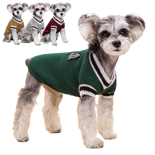 College Style Pet Dog Sweater Winter Warm Dog Clothes XS-5XL