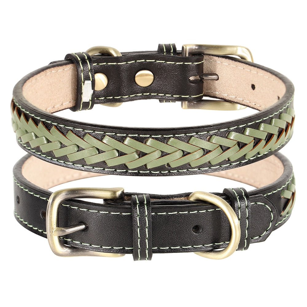 Leather dog collar