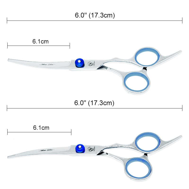 Meisha 6.0" Professional pet grooming scissors set