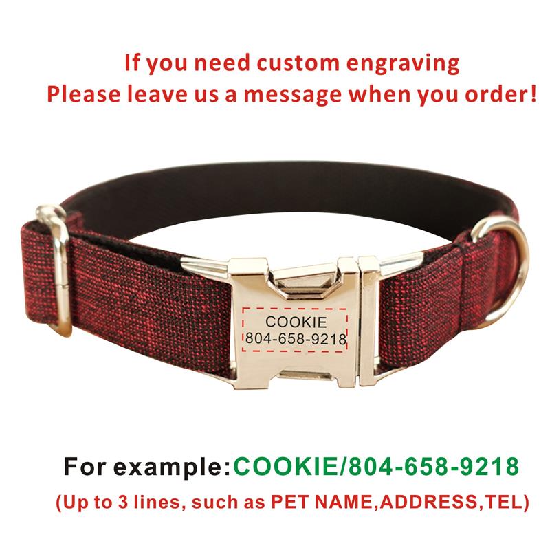 Customized dog collar - Free engraving