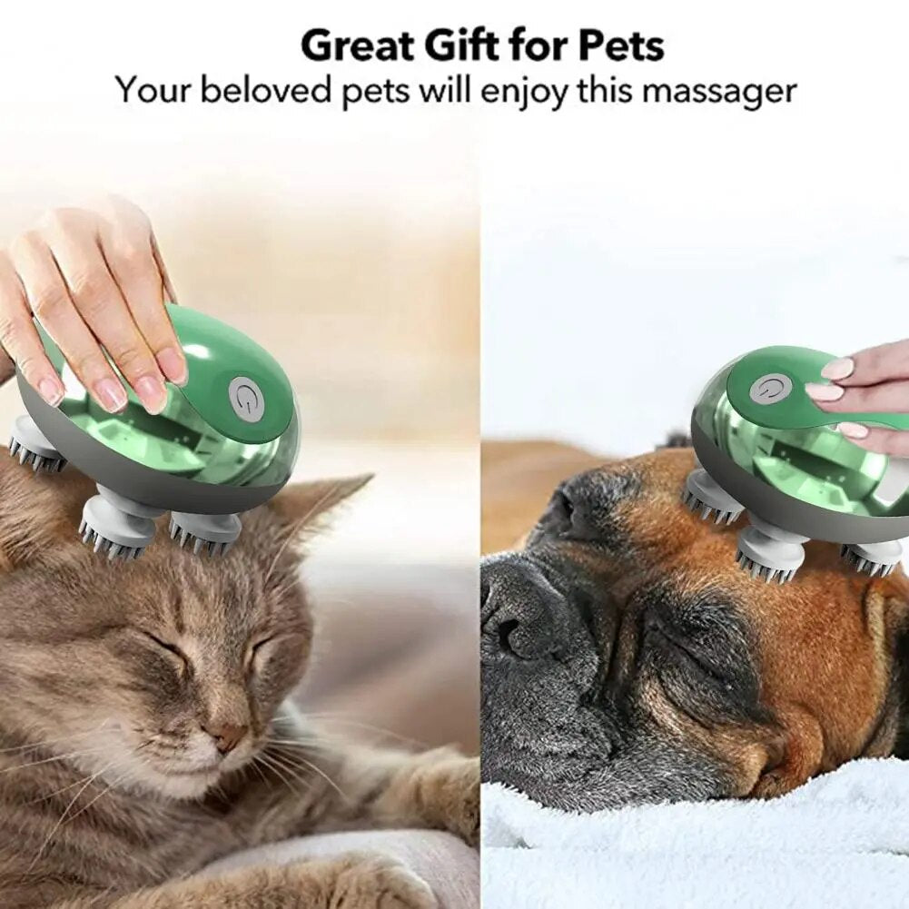 Electric pet massager for cats and dogs