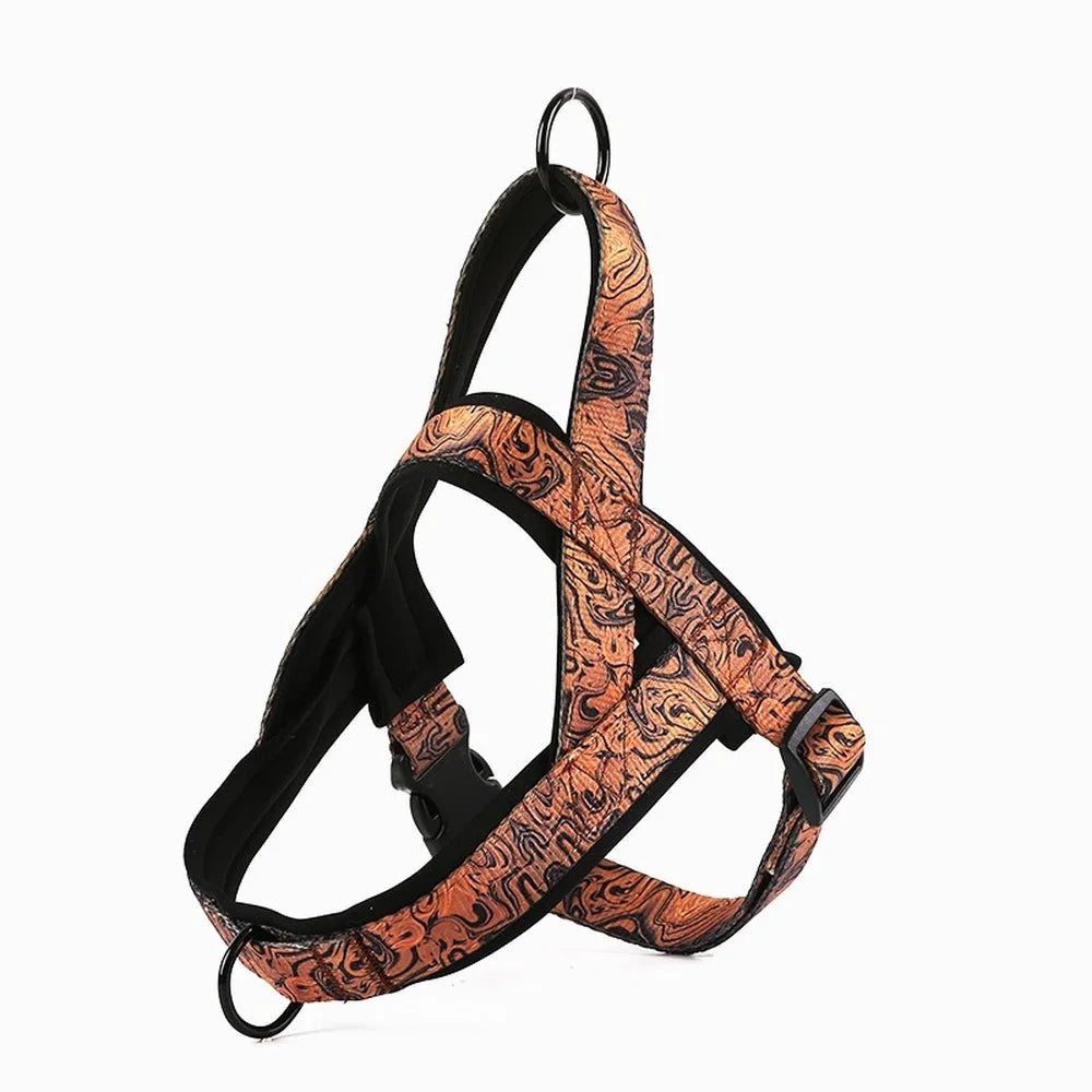 Pet  Adjustable Harness Nylon Bright Pattern Breathable