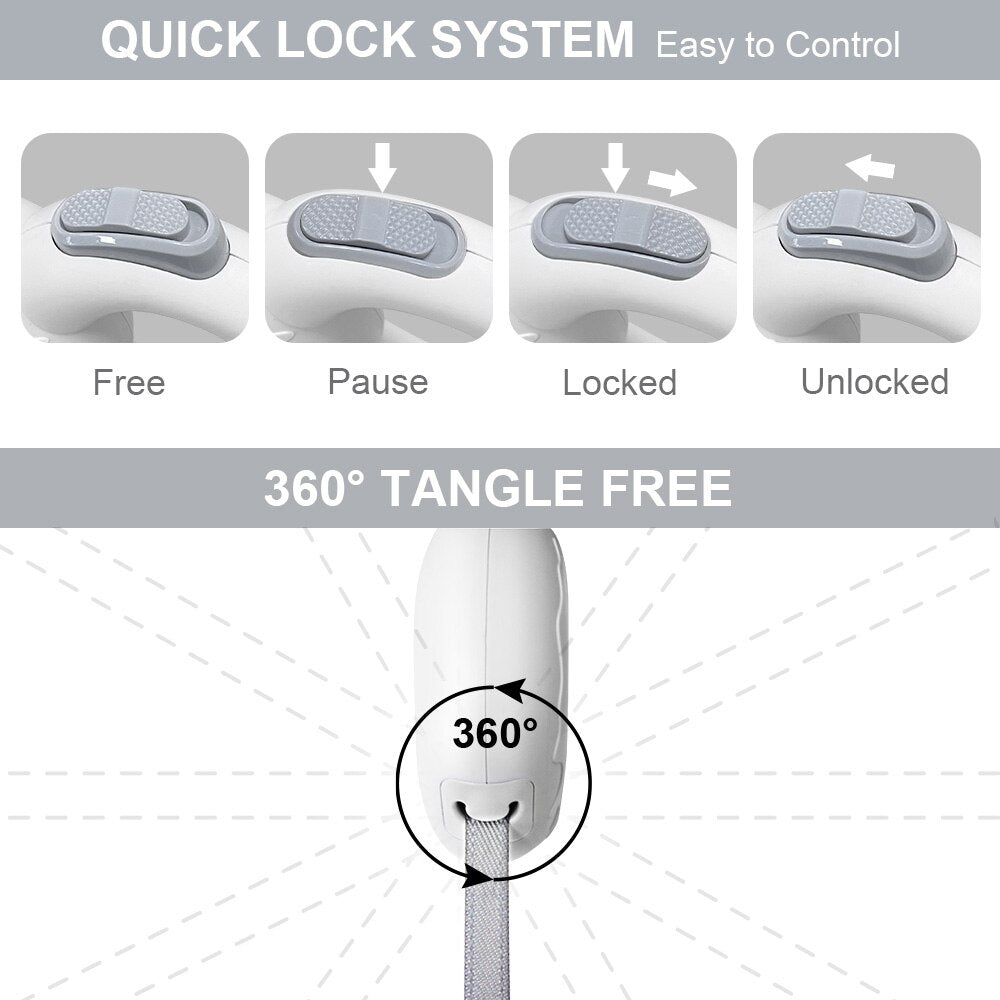 Retractable pet lead