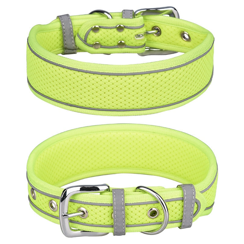 Reflective adjustable collar for medium/large dogs