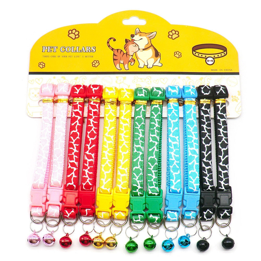 12PCS Cat Collars With Bells