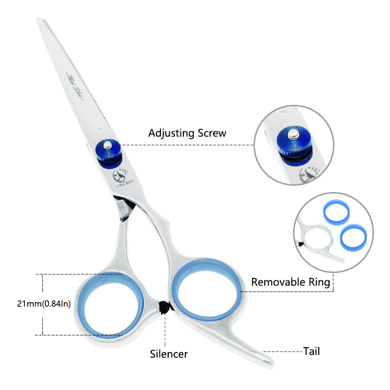 Meisha 6.0" Professional pet grooming scissors set