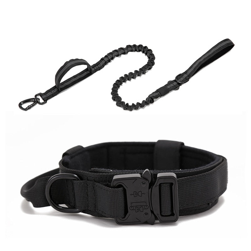 Durable Tactical Dog Collar & Lead Set