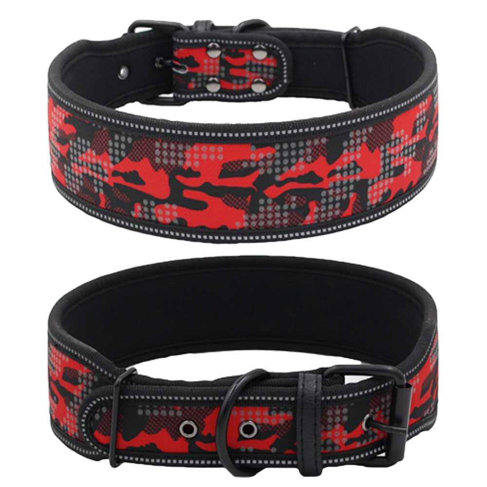 Reflective adjustable collar for medium/large dogs