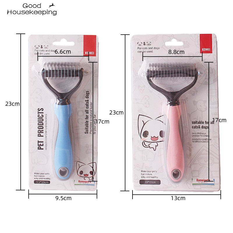 Pets fur knot cutter - pet hair removal comb brush