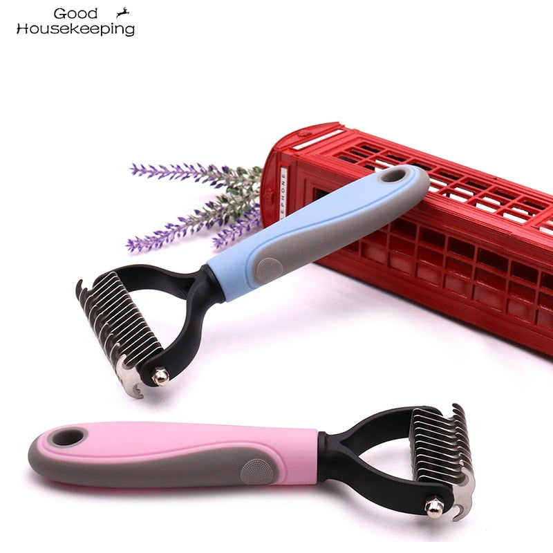 Pets fur knot cutter - pet hair removal comb brush