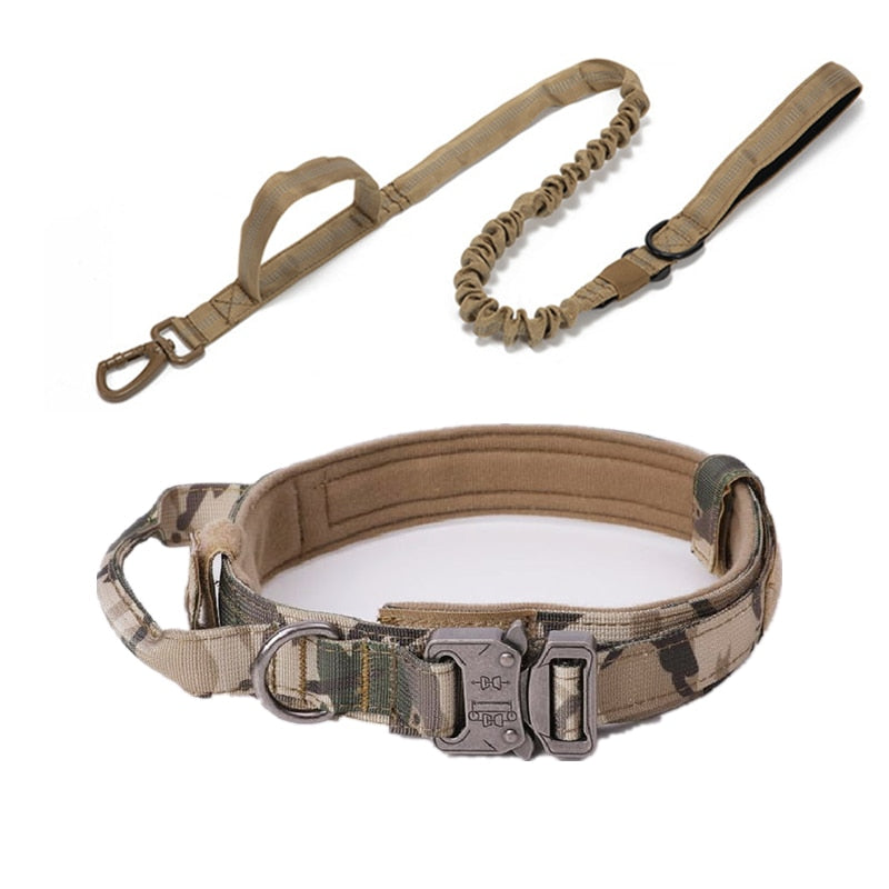 Durable Tactical Dog Collar & Lead Set