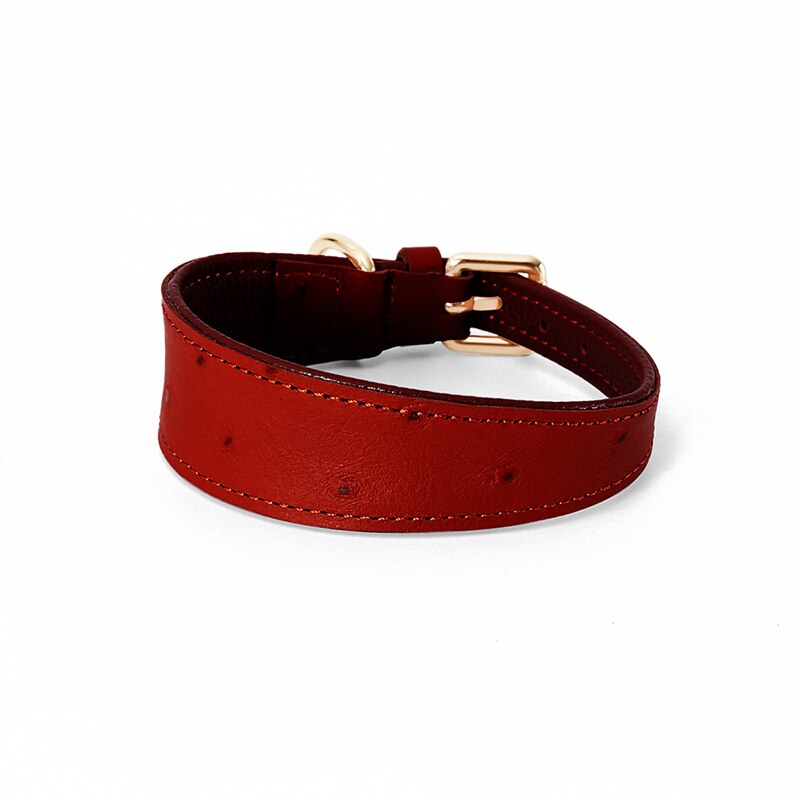 CAWAYI KENNEL Leather Dog Collar