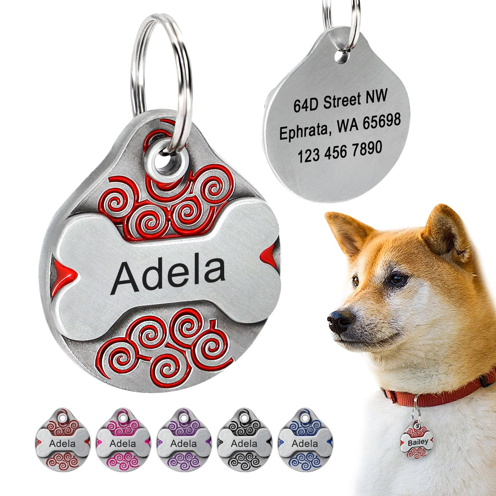 Personalized pet ID tag - free engraving