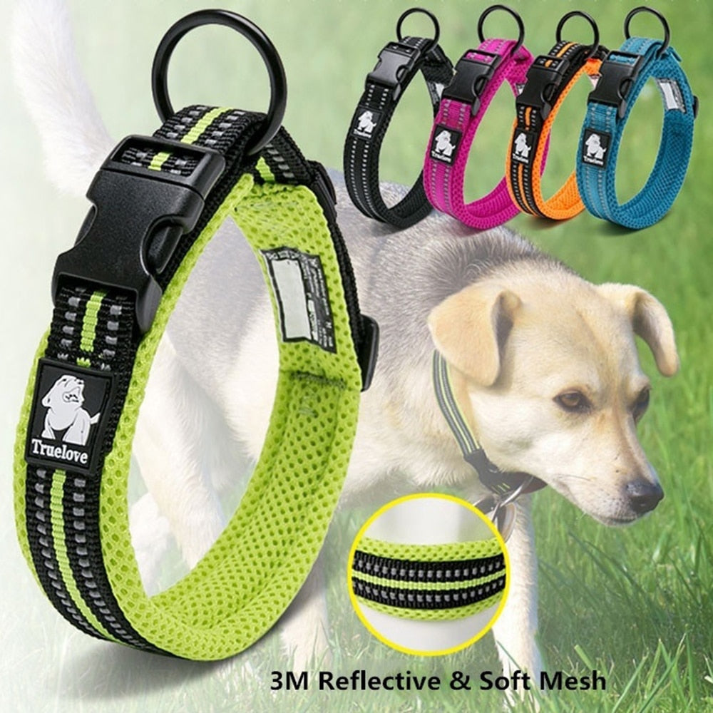 Truelove padded mesh dog collar 