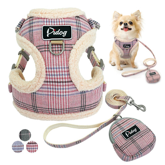 Soft dog harnesses 3 in 1 set