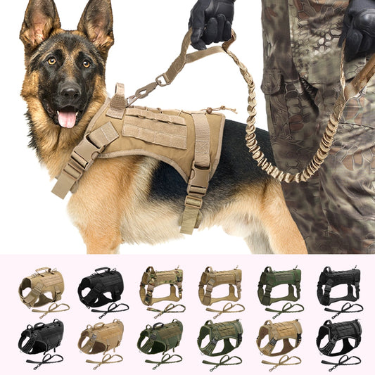 Pet Artist Tactical Dog Harness & Lead Set