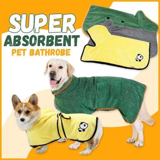 Pet Drying Coat Absorbent Bathrobe Towel