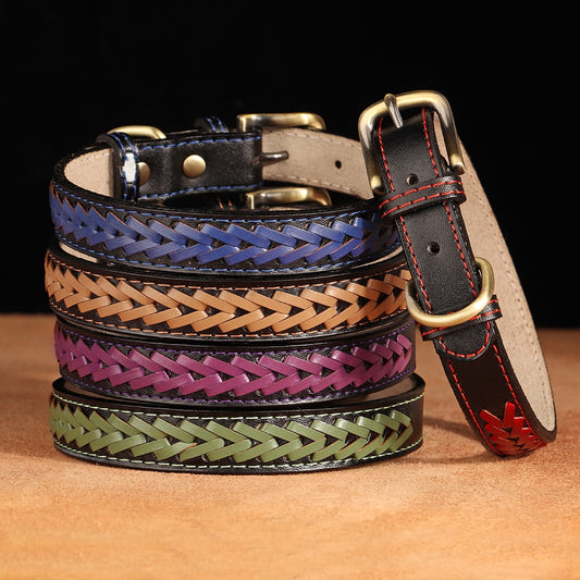 Leather dog collar