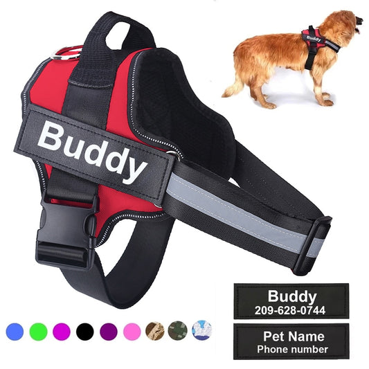 Personalized dog harness with Name ID