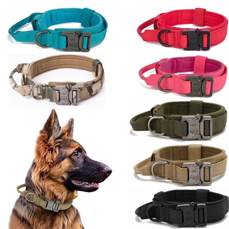 Durable Tactical Dog Collar & Lead Set