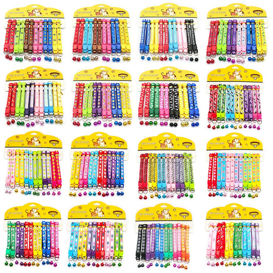 12PCS Cat Collars With Bells